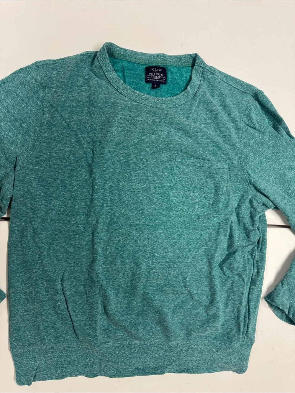 J. Crew Men's Crewneck Sweater in Teal